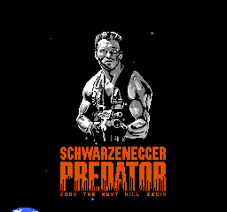 Predator title screen for NES